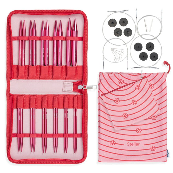Stellar Interchangeable Circular Needle Set Deluxe - Coral - Hobbii
1