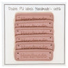 PU Leather Label "Handmade" 5 x 1,5 cm - Go Handmade
1