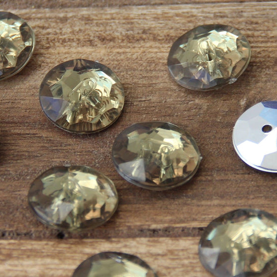 Two Hole Cocktail Buttons - 18 mm (0.7 inches) - Go Handmade
10