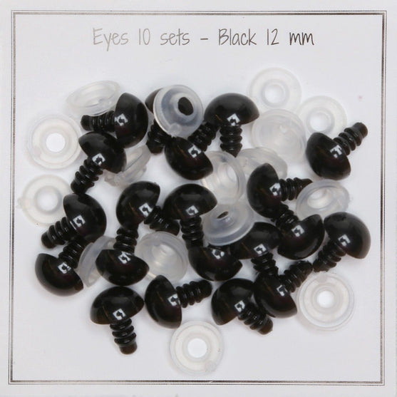 Safety eyes – 12 mm (0.47 in) - Go Handmade
1
