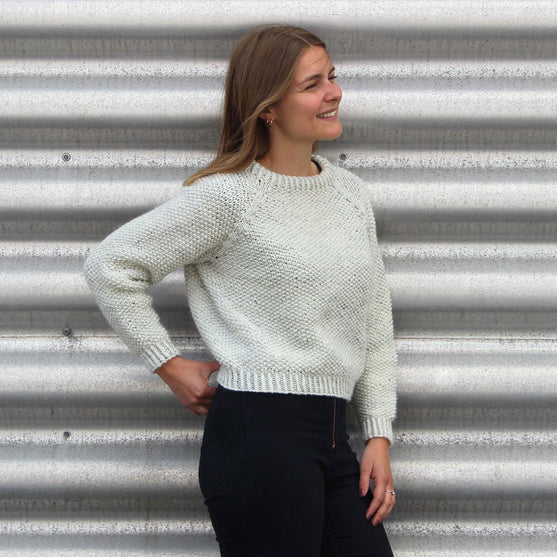 Anette Sweater in Seed Stitch
2
