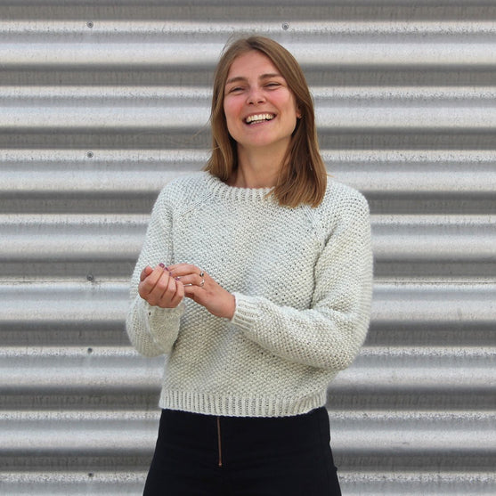 Anette Sweater in Seed Stitch
1