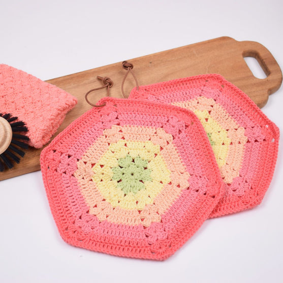 Retro pot holders - Mix
3