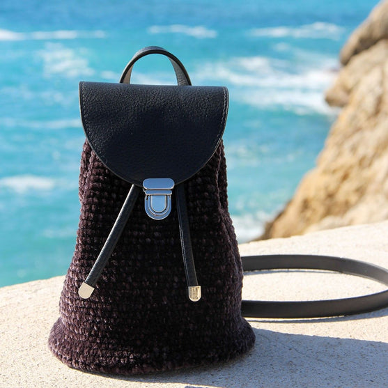 Bag Flap for Metal Lock - Brown/Bronze - Go Handmade
2