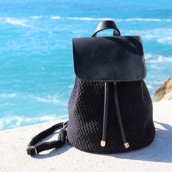Bag Drawstring - Black/Bronze - Go Handmade
7