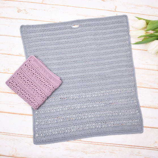 Romantic - Crocheted Kitchen Towel
1