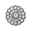 Bling Buttons - Small Stones - Silver - 4 pcs. - Go Handmade
1