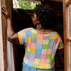 Suncatcher - Square Neck Intarsia Tee
6