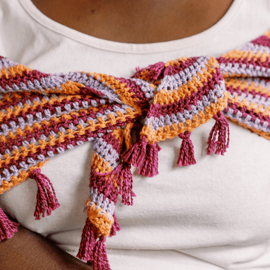 Confetti Glass - Triangular Shawl
8