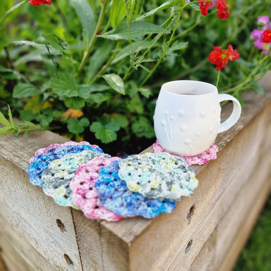Silk Print Flower - Coasters