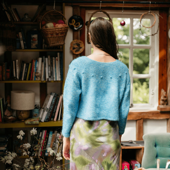 Adorned Pullover - Garter Yoke Pullover
3