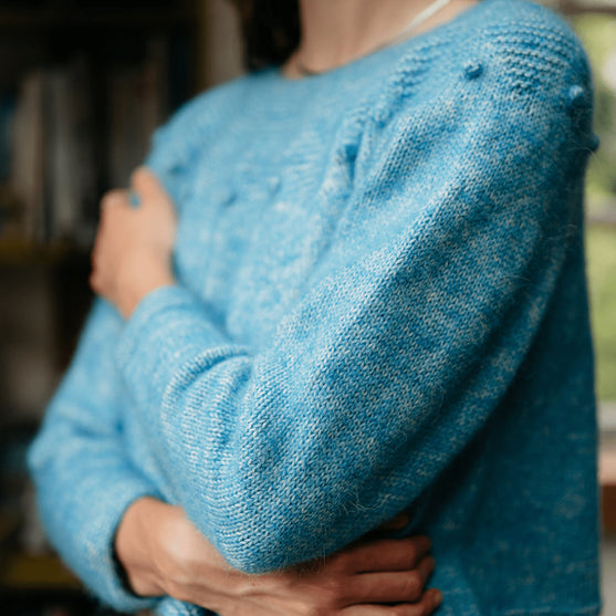 Adorned Pullover - Garter Yoke Pullover
5