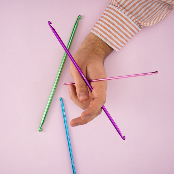 Alu Double Ended Tunisian Crochet Hook Set - 28 cm - Hobbii
3