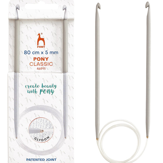 Tunisian Crochet Hook / Circular Tunisian Crochet Hook - Pony
1
