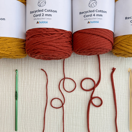 Recycled Cotton Cord (4 mm - 0.15 in) - Hobbii
4