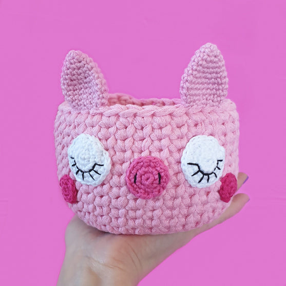 Kawaii Pig - Basket
1