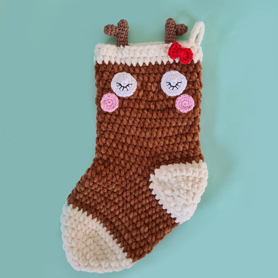 Reindeer Christmas Stocking
2