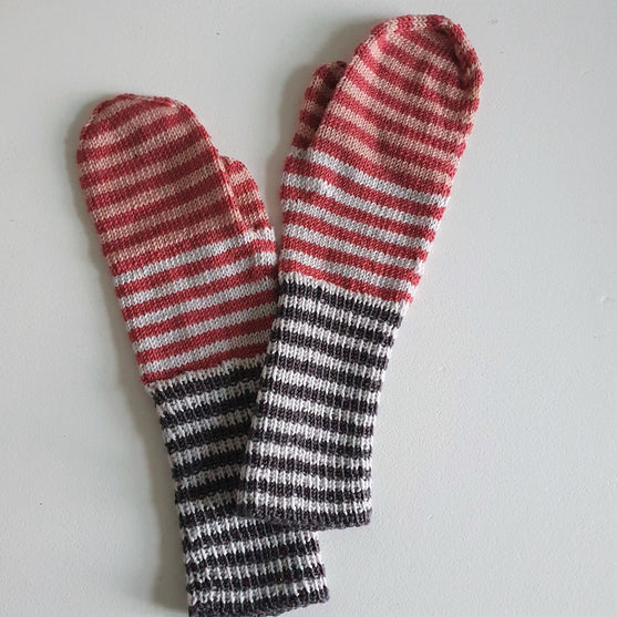 Stribede Luffer - Mittens
5