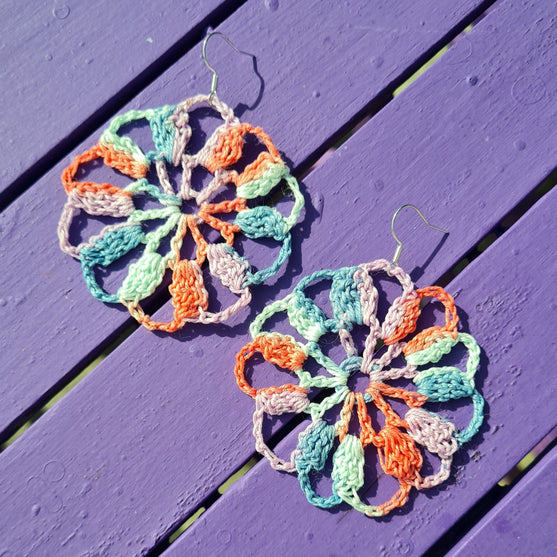 Bloom Earrings - Trio of crochet earrings
2
