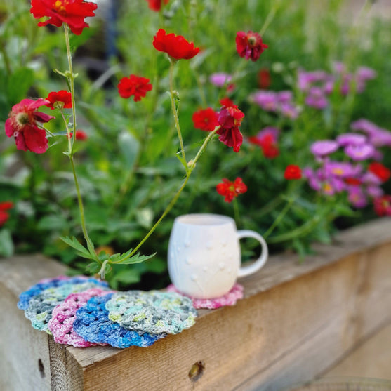 Silk Print Flower - Coasters
3