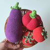 Vegetables - Tomato, eggplant and bell pepper
1