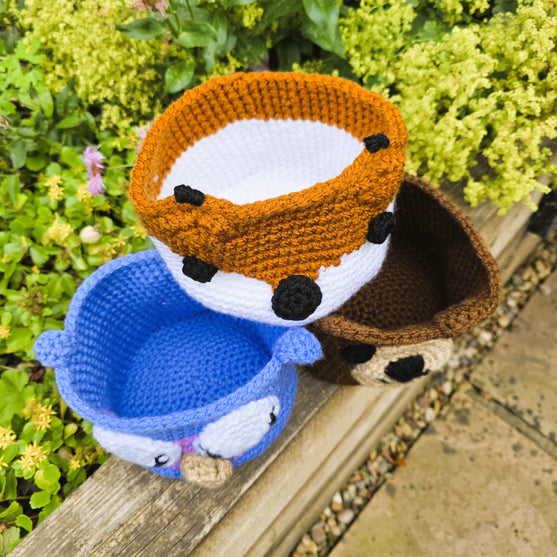 Trio of Woodland - Animal Baskets
3