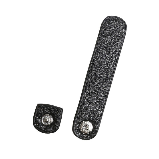 PU leather Strap w/ Snap 3.5” x 0.7” - Go Handmade
2