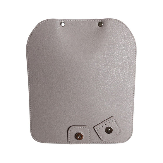 Bag Flap w/Magnetic Button - Beige/Silver - Go Handmade
6