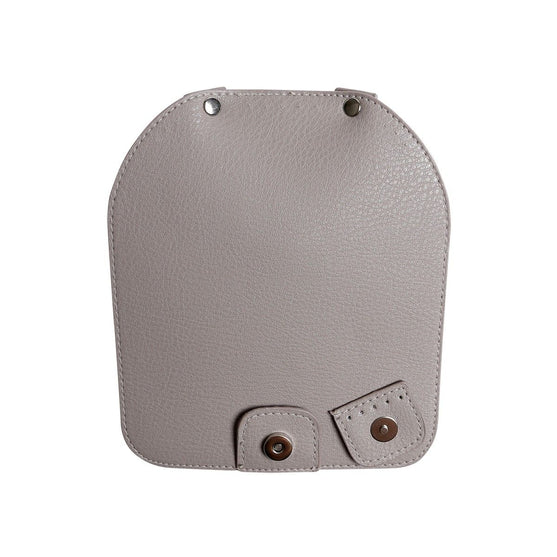 Bag Flap w/Magnetic Button - Beige/Silver - Go Handmade
5