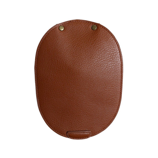 Bag Flap for Metal Lock - Brown/Bronze - Go Handmade
6