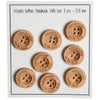 Wooden Buttons - Handmade with Love - 18 mm (7.1 in) - Go Handmade
1