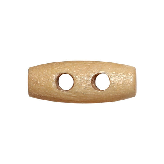 Oblong Wooden Buttons Mini - 20 mm - Go Handmade
2