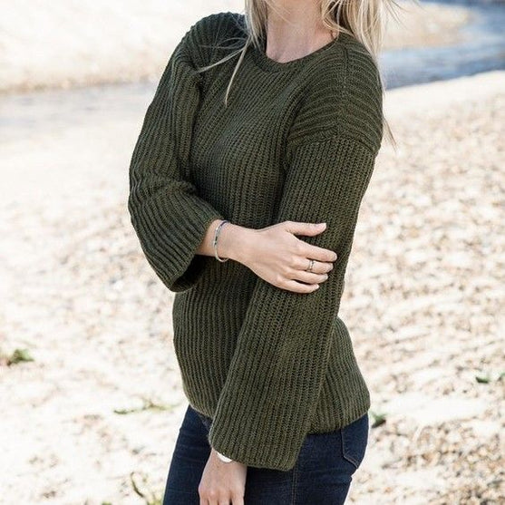 1671 – Sweater in fisherman’s rib in Mayflower Easy Care
2