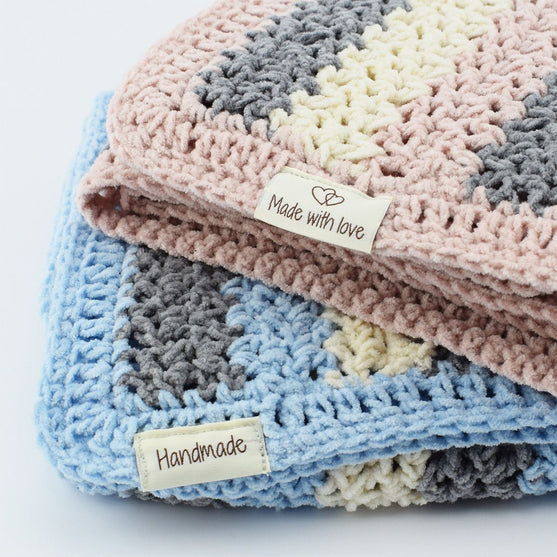 10 Labels - Made with love - 1 heart - 3.5 cm - Go Handmade
4