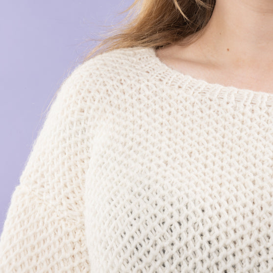 Sif - Sweater in honeycomb brioche stitch
4