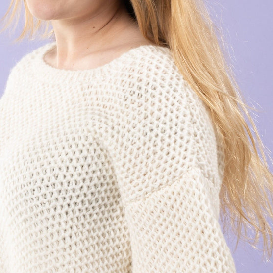 Sif - Sweater in honeycomb brioche stitch
5