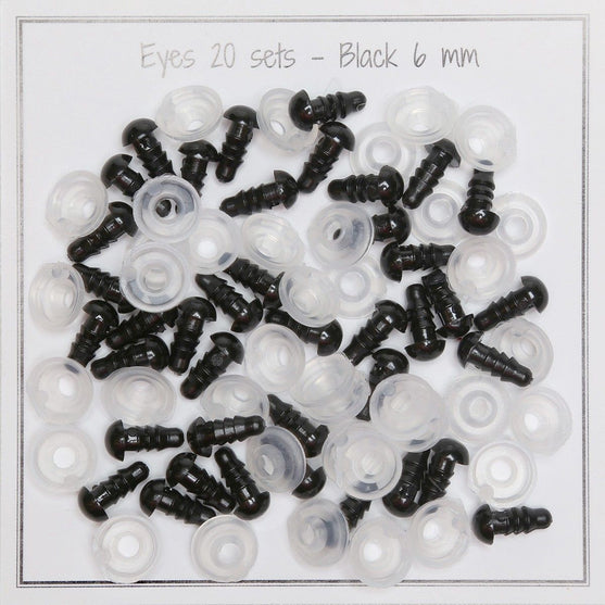 Safety eyes - 6 mm (0.24 in) - Go Handmade
1