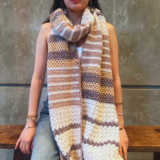 The Driftwood - Long Textured Scarf and Wrap
3
