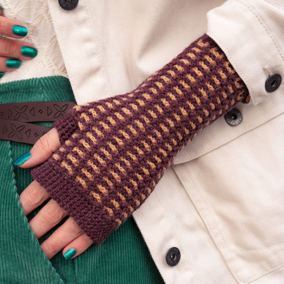 Kaleidoskope - Fingerless Mittens
4
