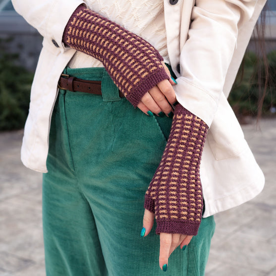 Kaleidoskope - Fingerless Mittens
2