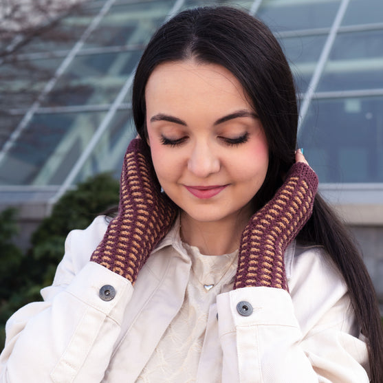 Kaleidoskope - Fingerless Mittens
6