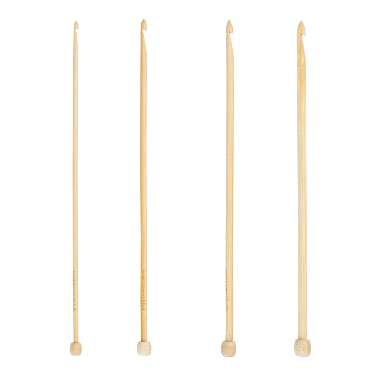 Bamboo Tunisian Crochet Hook Set - 25 cm (9.8 in) – Hobbii