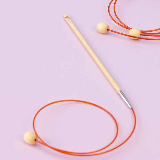 Bamboo Tunisian Crochet Hook with Wire - 50 cm (20 in) - Hobbii
5