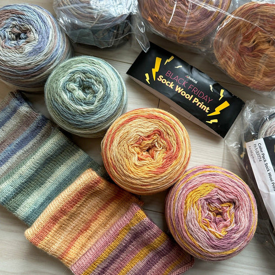 Black Friday Sock Wool Print Color Pack (Limited Edition) - Hobbii
2