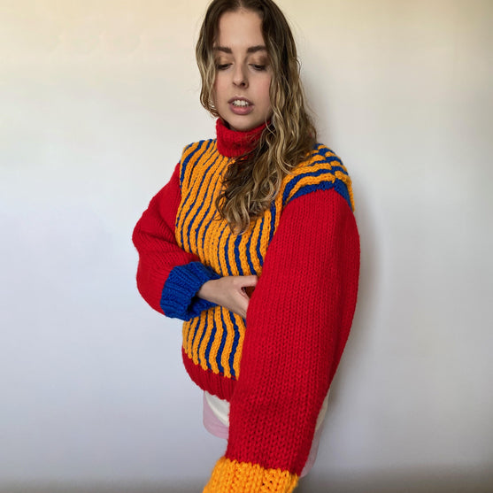 Big Zig - Cable knit sweater
2