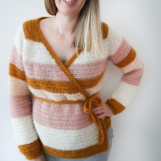Cherry Blossom - Wrap cardigan
6
