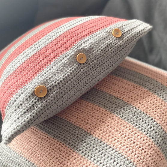 Cotton Stripes Pillow – Square
2