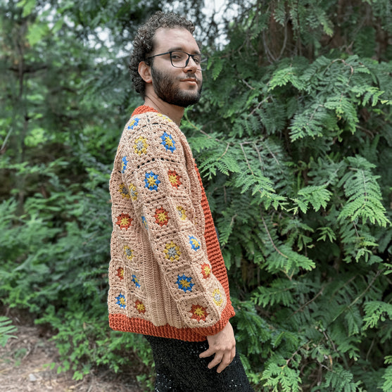 Floral Fusion - Men’s Cardigan
2
