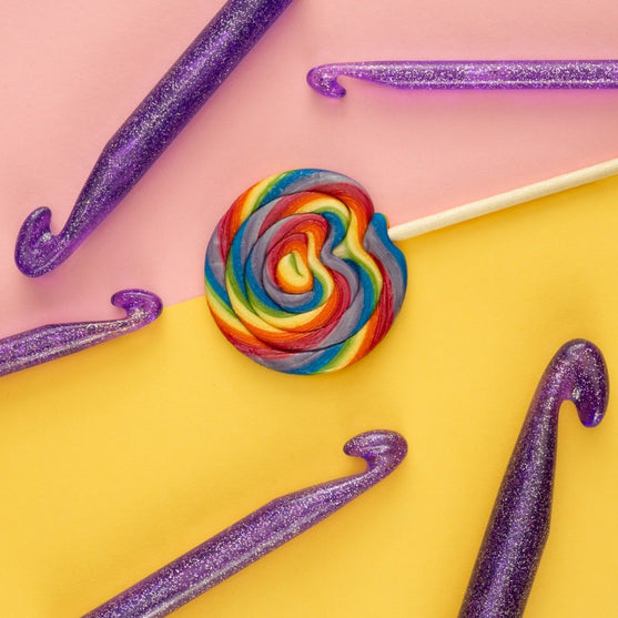 Glitter Crochet Hook Set - 5 sizes - Hobbii
3