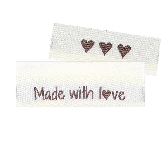 10 Labels - Made with love - 5 cm - Go Handmade
1